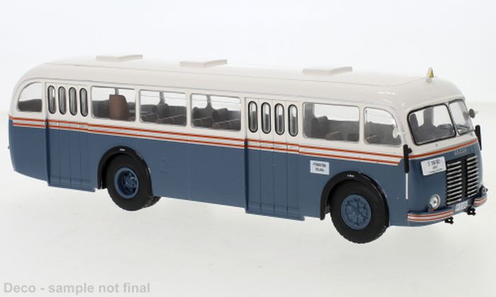Autobus Berliet PLR 8 MU France 1956-1/43 Bus Miniature Hachette Diecast HC69 